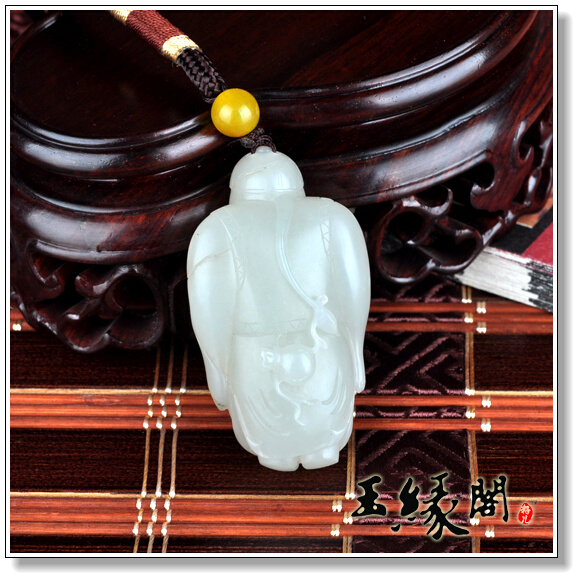 白玉籽料把件 神机妙算