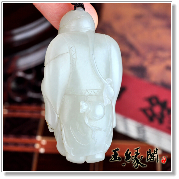 白玉籽料把件 神机妙算