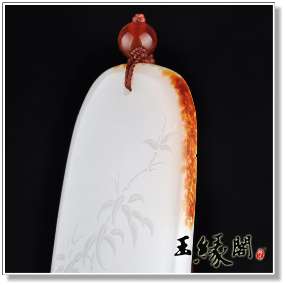 羊脂玉籽料 观音牌
