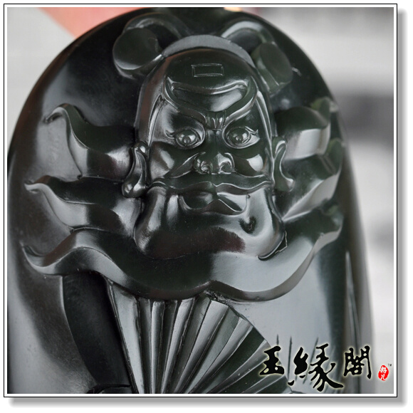 青玉籽料 钟馗把件