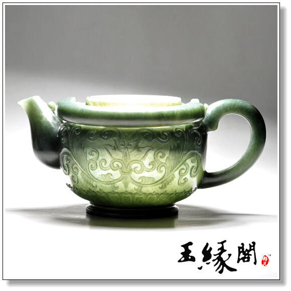 青玉摆件 壶