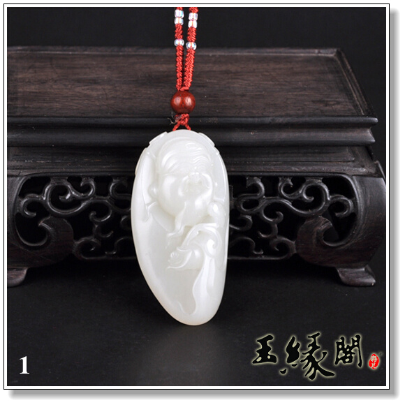 白玉/羊脂玉籽料挂件 财神【两款】