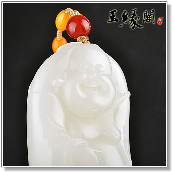 羊脂玉籽料 佛把件