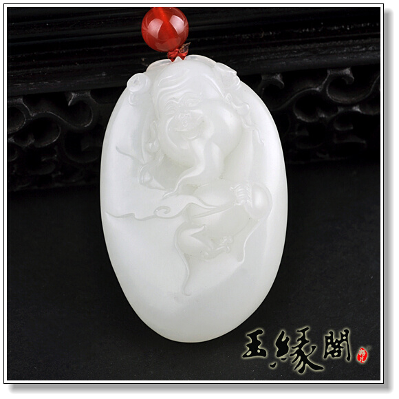 羊脂玉籽料 财神把件