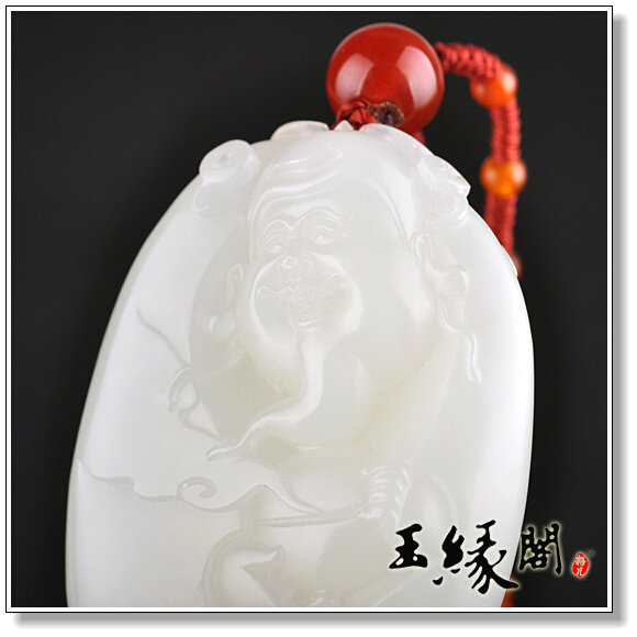 羊脂玉籽料 财神把件