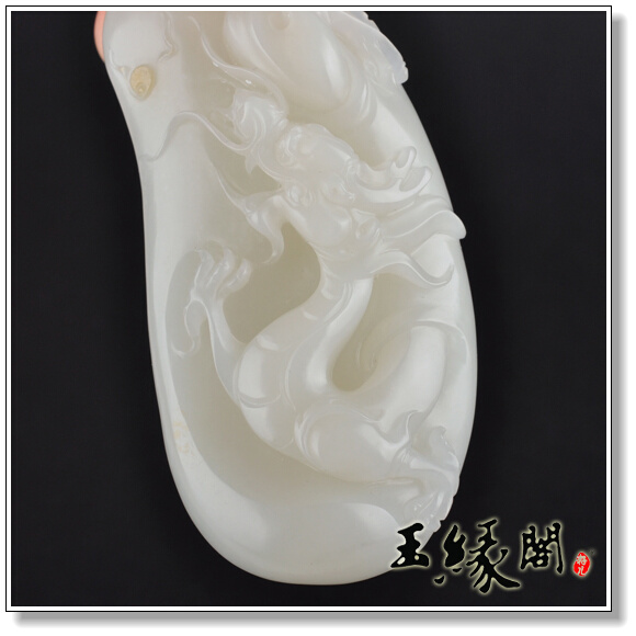 白玉籽料 腾龙把件