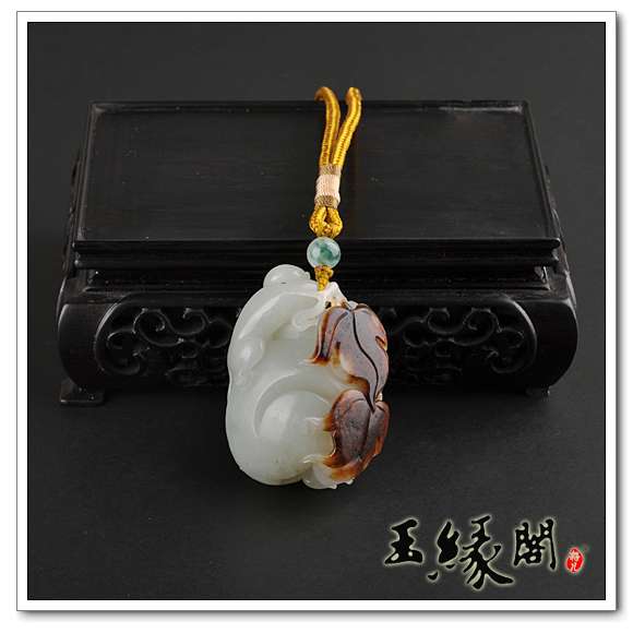 褐皮籽料把件 辈辈封侯