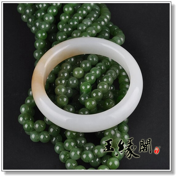 高档羊脂(糖)白玉手镯59.9mm