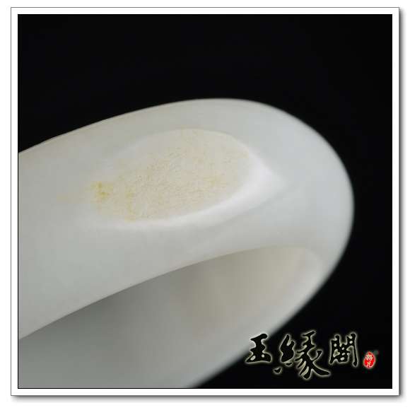 羊脂玉籽料 蝶恋花手镯