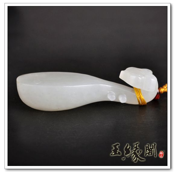白玉籽料挂件 琵琶