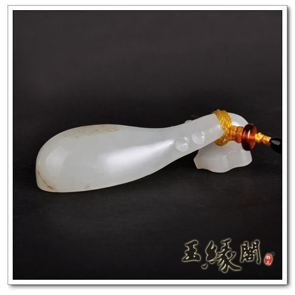 白玉籽料挂件 琵琶
