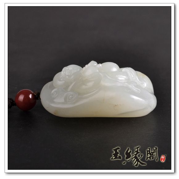 白玉籽料挂件 如意佛