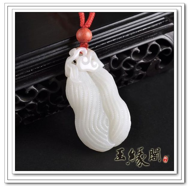 白玉籽料挂件 生生如意