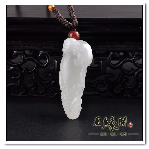 白玉籽料挂件 子孙封侯