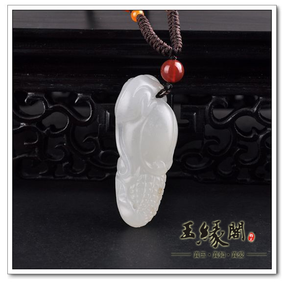 白玉籽料挂件 子孙封侯
