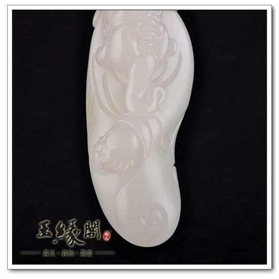 羊脂玉籽料 财神把件