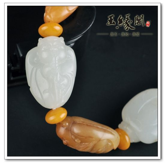 双色籽料 八仙手链