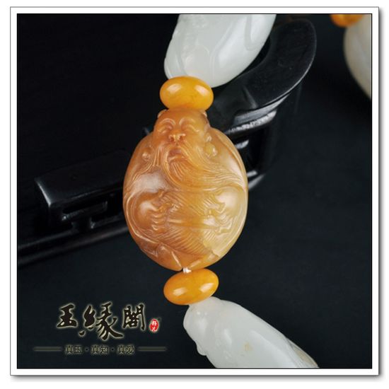 双色籽料 八仙手链