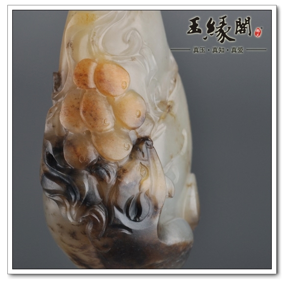 三色籽料 子孙万代把件