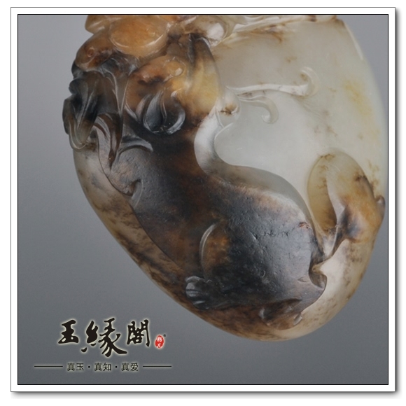 三色籽料 子孙万代把件