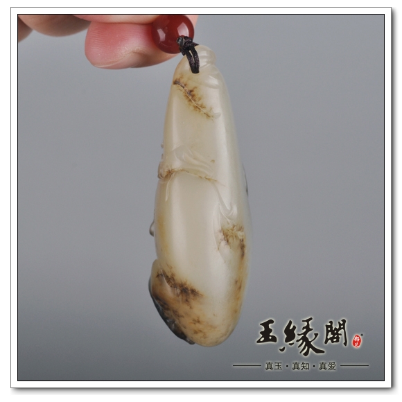 三色籽料 子孙万代把件