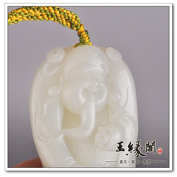 白玉籽料把件 财神