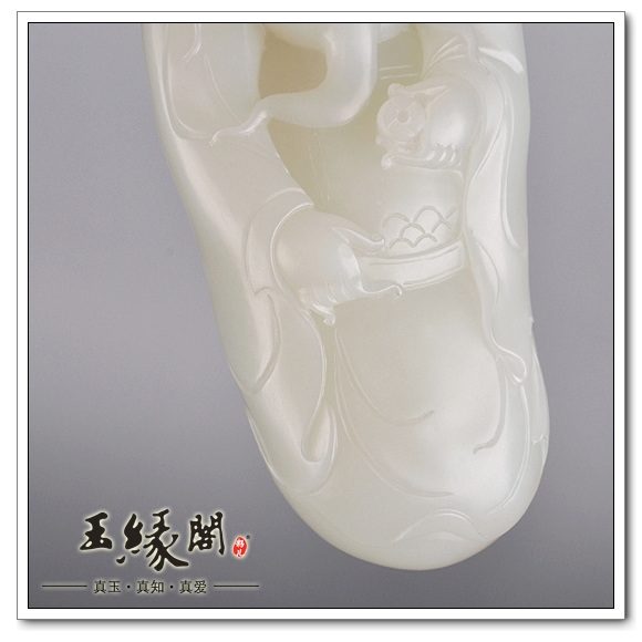 白玉籽料把件 财神