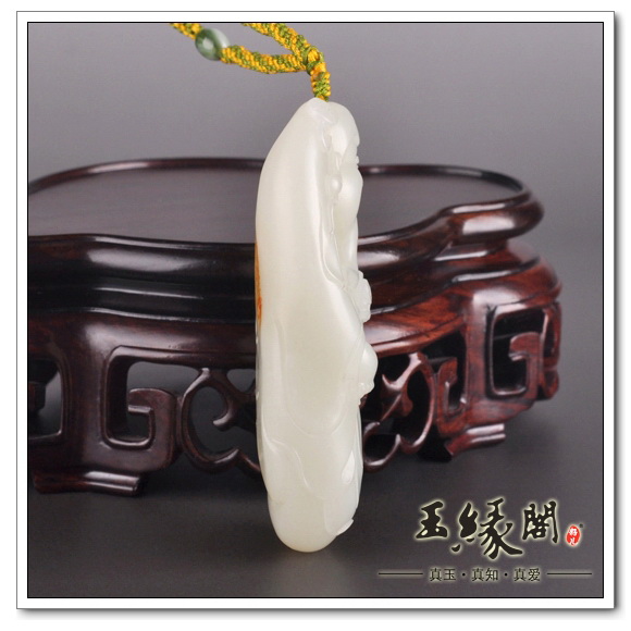 白玉籽料把件 财神