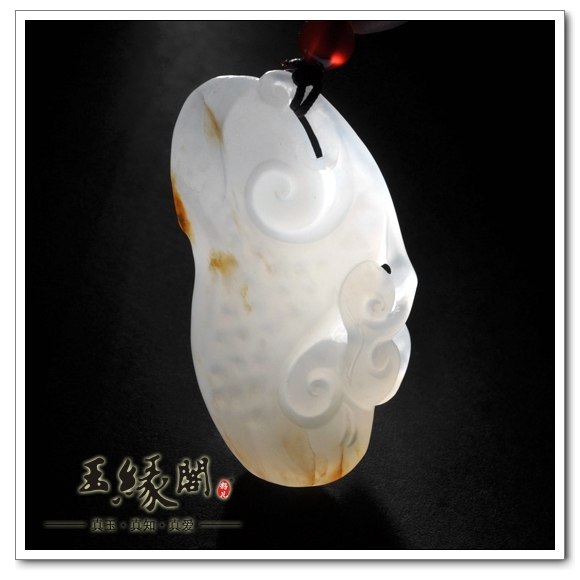 羊脂玉籽料挂件 如意
