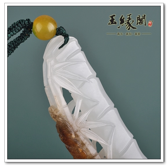 羊脂玉籽料挂件 祝福