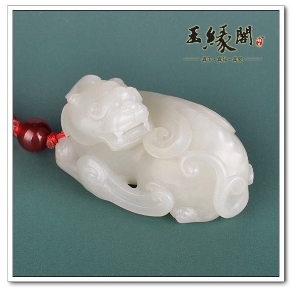白玉籽料把件 貔貅