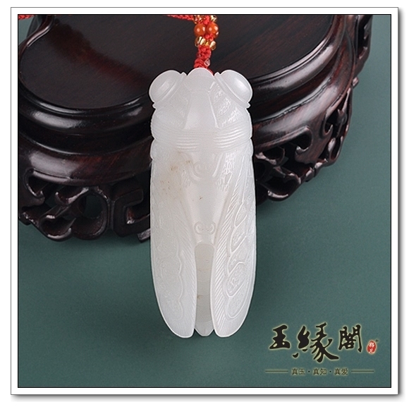 羊脂玉/碧玉把件 一鸣惊人