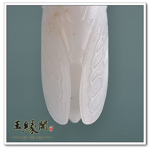 羊脂玉/碧玉把件 一鸣惊人