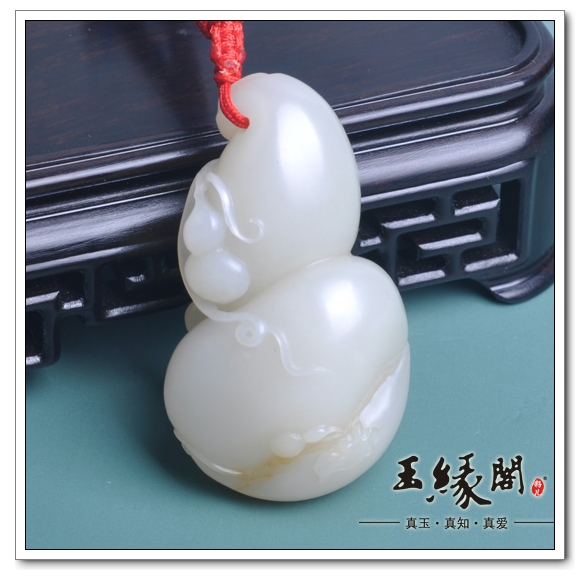白玉籽料 福禄子孙把件