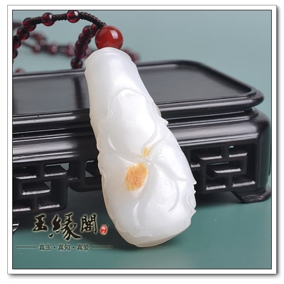 秋梨皮籽料挂件 节节高