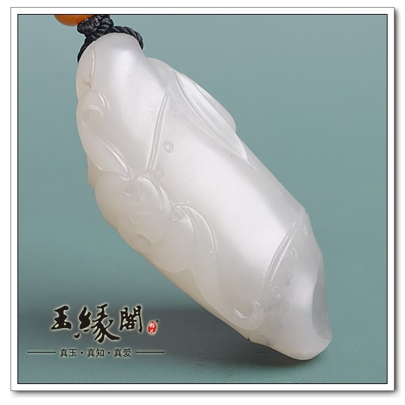 白玉籽料挂件 祝福