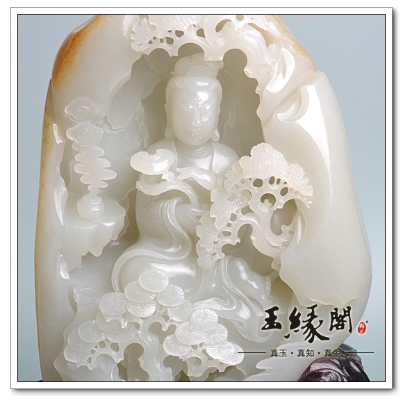 黄皮籽料摆件 观音