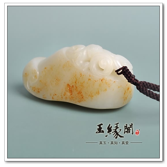 秋梨皮籽料 平步青云把件