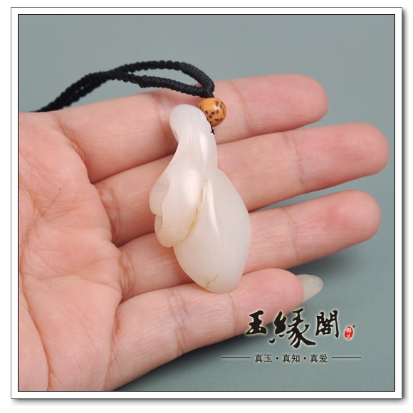 白玉籽料挂件 一夜发