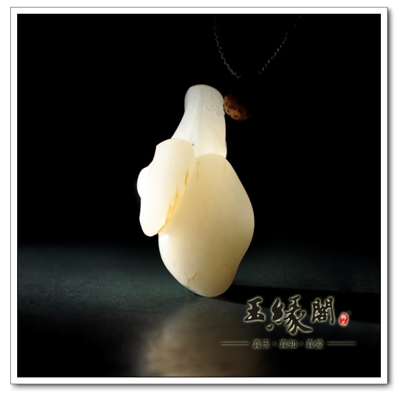 白玉籽料挂件 一夜发