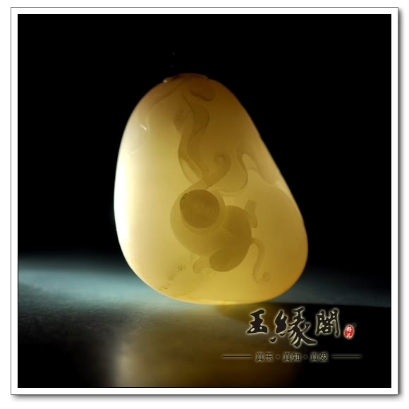 黄皮籽料把件代代封候
