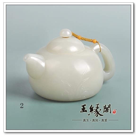 白玉籽料摆件 茶壶