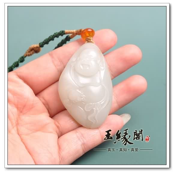 白玉籽料挂件 佛