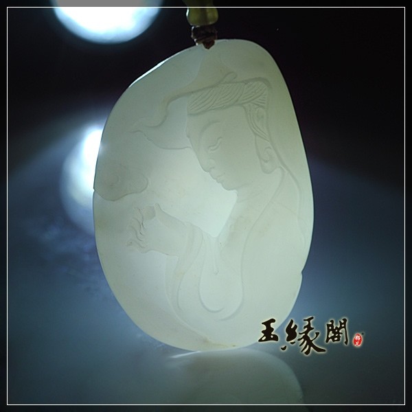 白玉籽料挂件 观音