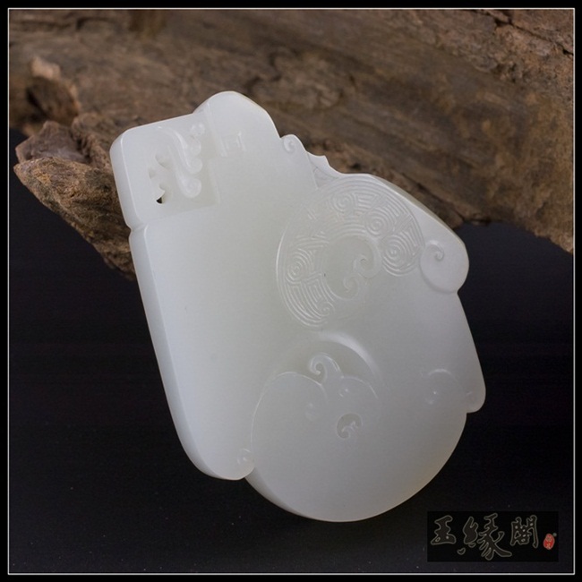 羊脂玉籽料牌 知理