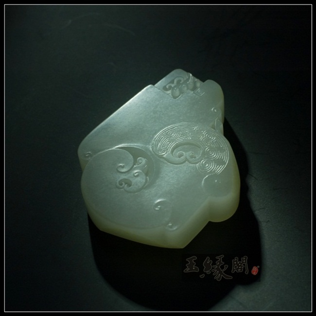 羊脂玉籽料牌 知理