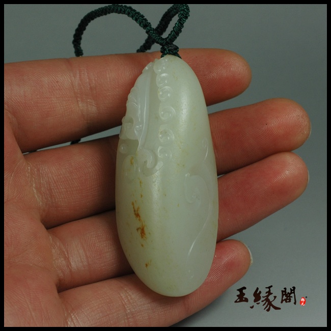 白玉籽料神佑挂件 