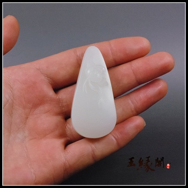 羊脂玉籽梵花盛开