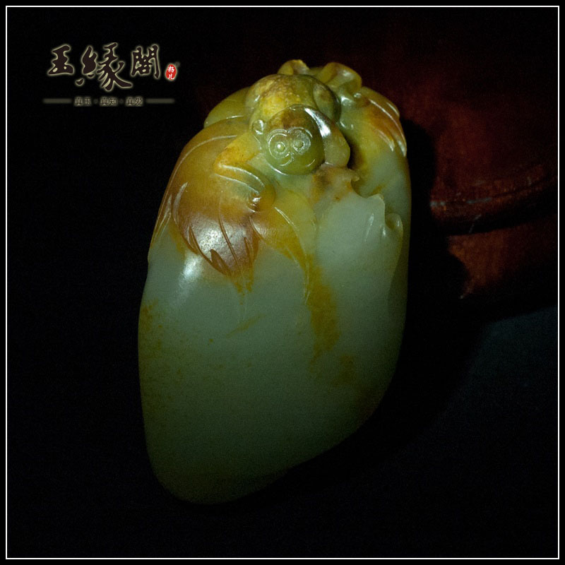 黄皮籽料把件 一夜封侯