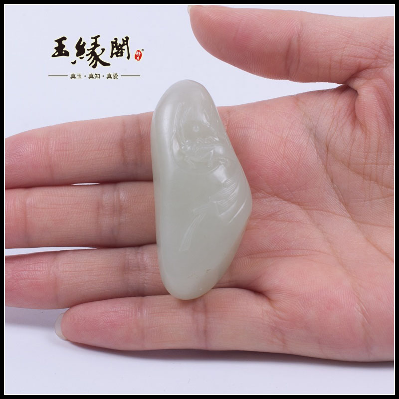 白玉籽料挂件 一夜成名